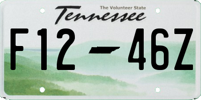 TN license plate F1246Z