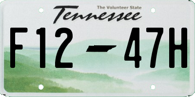 TN license plate F1247H