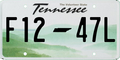TN license plate F1247L