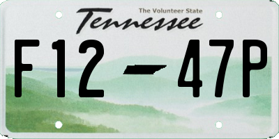 TN license plate F1247P