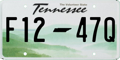 TN license plate F1247Q