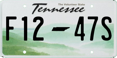 TN license plate F1247S