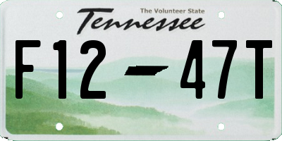 TN license plate F1247T