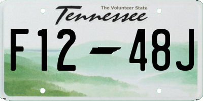 TN license plate F1248J