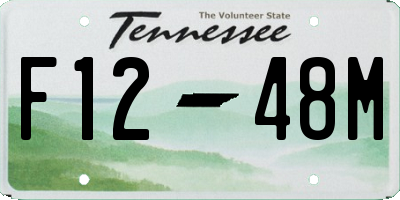 TN license plate F1248M