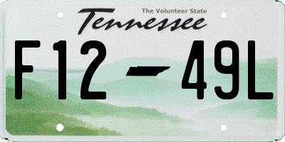 TN license plate F1249L