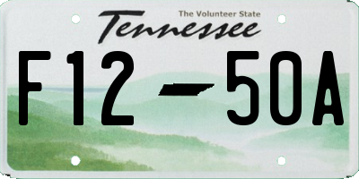 TN license plate F1250A