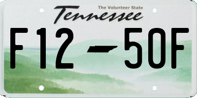 TN license plate F1250F