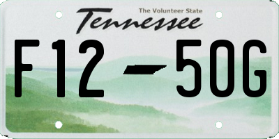 TN license plate F1250G