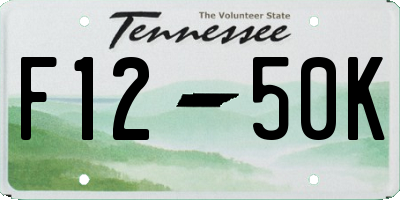 TN license plate F1250K