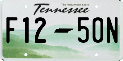 TN license plate F1250N