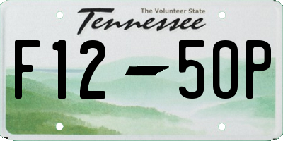TN license plate F1250P