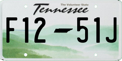 TN license plate F1251J