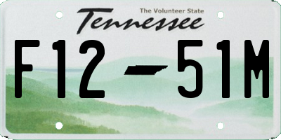 TN license plate F1251M