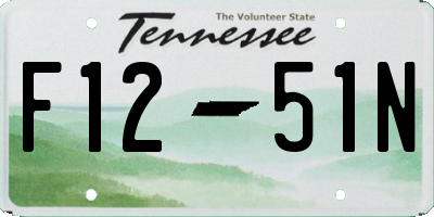 TN license plate F1251N