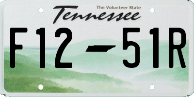 TN license plate F1251R