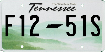 TN license plate F1251S