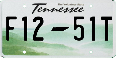 TN license plate F1251T