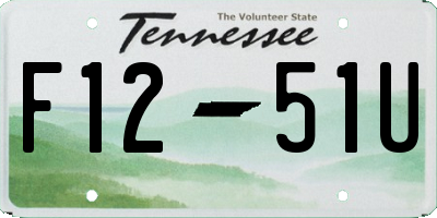 TN license plate F1251U