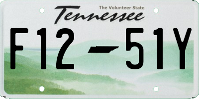 TN license plate F1251Y