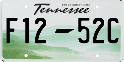 TN license plate F1252C