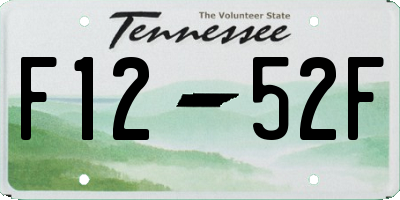 TN license plate F1252F