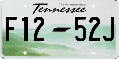 TN license plate F1252J