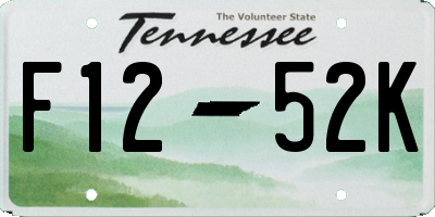 TN license plate F1252K