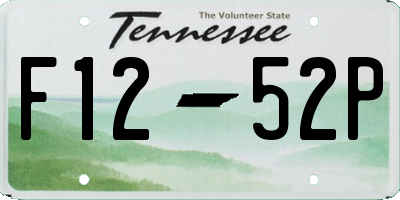 TN license plate F1252P