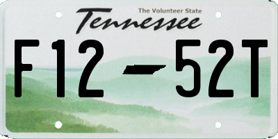 TN license plate F1252T