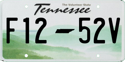 TN license plate F1252V