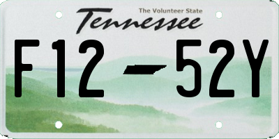 TN license plate F1252Y