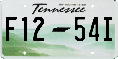 TN license plate F1254I