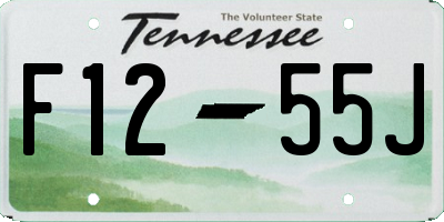 TN license plate F1255J