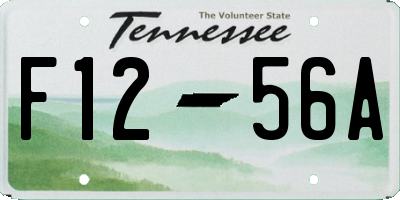 TN license plate F1256A