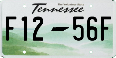 TN license plate F1256F