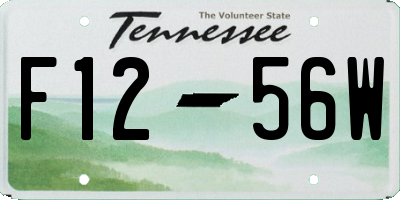 TN license plate F1256W