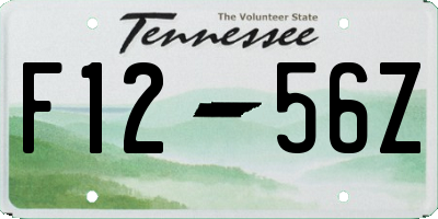 TN license plate F1256Z