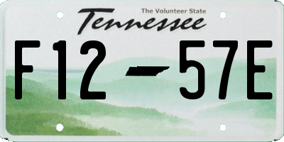 TN license plate F1257E