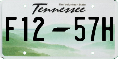 TN license plate F1257H