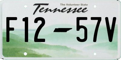 TN license plate F1257V