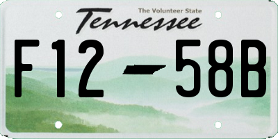 TN license plate F1258B