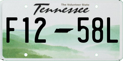 TN license plate F1258L
