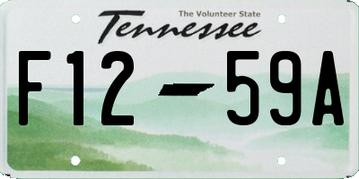 TN license plate F1259A