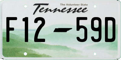 TN license plate F1259D