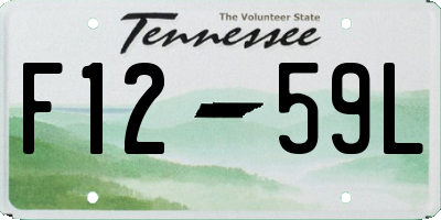 TN license plate F1259L