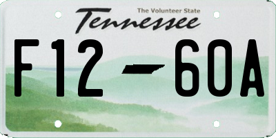 TN license plate F1260A