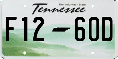 TN license plate F1260D