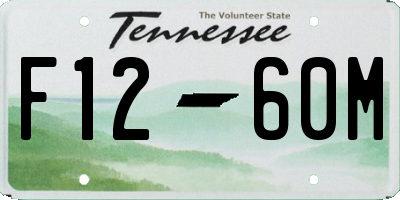 TN license plate F1260M