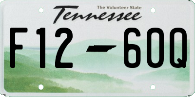 TN license plate F1260Q